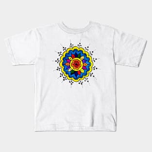 floral round Kids T-Shirt